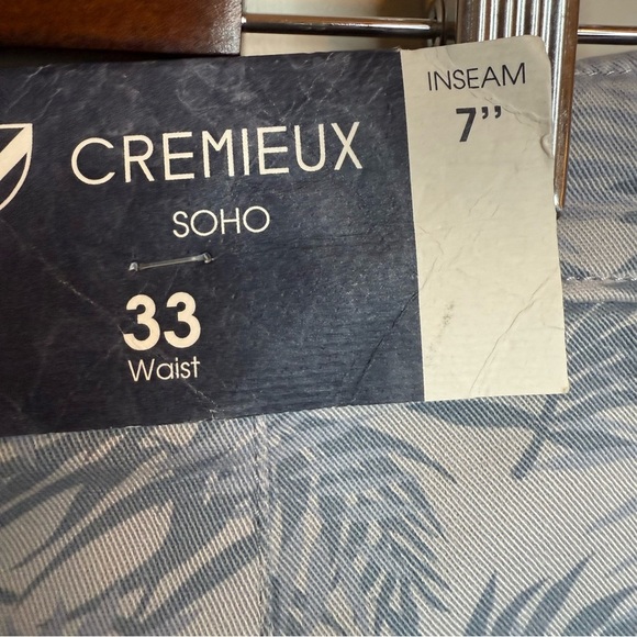 Daniel Cremieux | Blue Botanical  Flat Front Shorts | Sz 33 - Picture 6 of 9